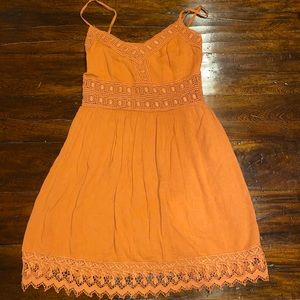 Orange Lacy Summer Dress